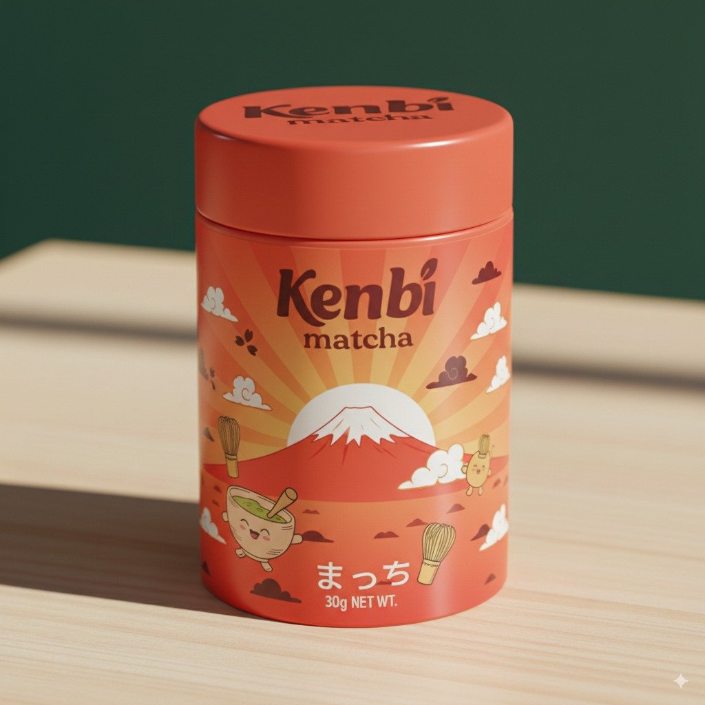 Kenbi Premium Matcha 30g Tin Sunrise